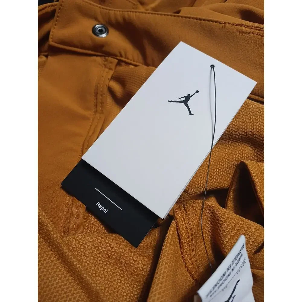 Nike Jordan Golf Trouser Mens Sz 38x32 Slim Fit Desert Ochre/Black DZ0542-754